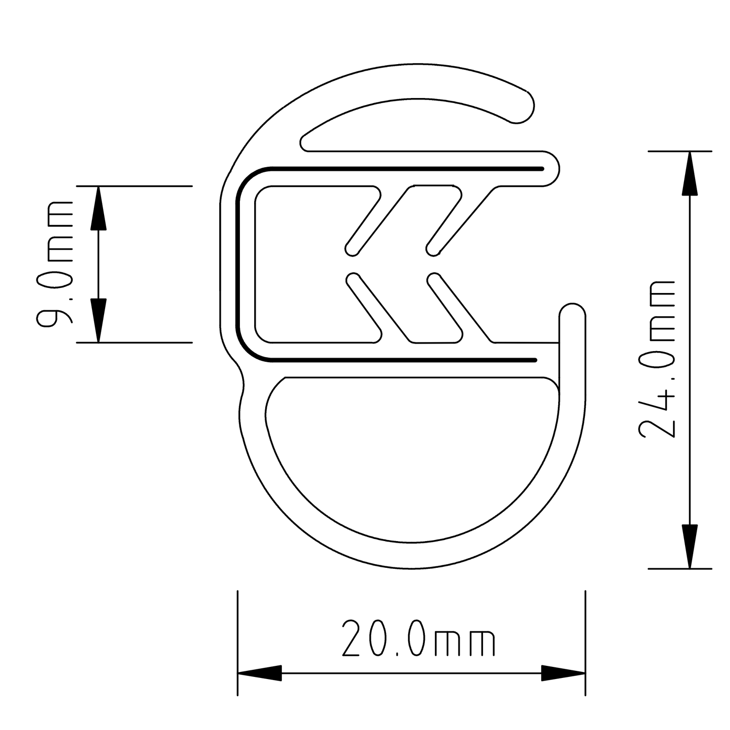 Door Rubber - (With Lip) - Suzuki