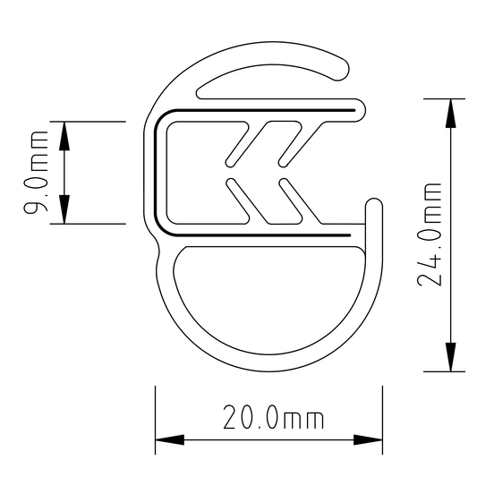 Door Rubber -  (With Lip) - Suzuki
